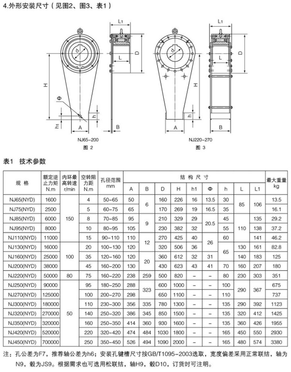 NJ(NYD)型接觸式逆止器20